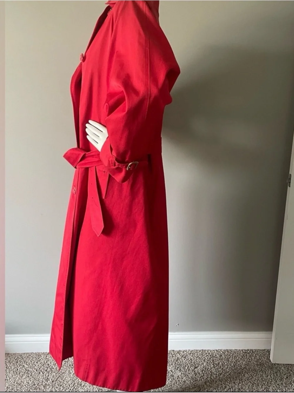 Vintage Burberrys Double Breasted Trench Coat With Removable Wool Nova Liner - Picture 2 of 14